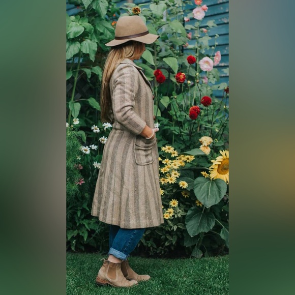 Vintage brown wool coat (no tags), size S - Picture 2 of 5